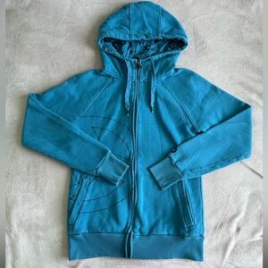 💙🐆Cheetah Print Hood Blue Orb Zip-Up 🐆💙